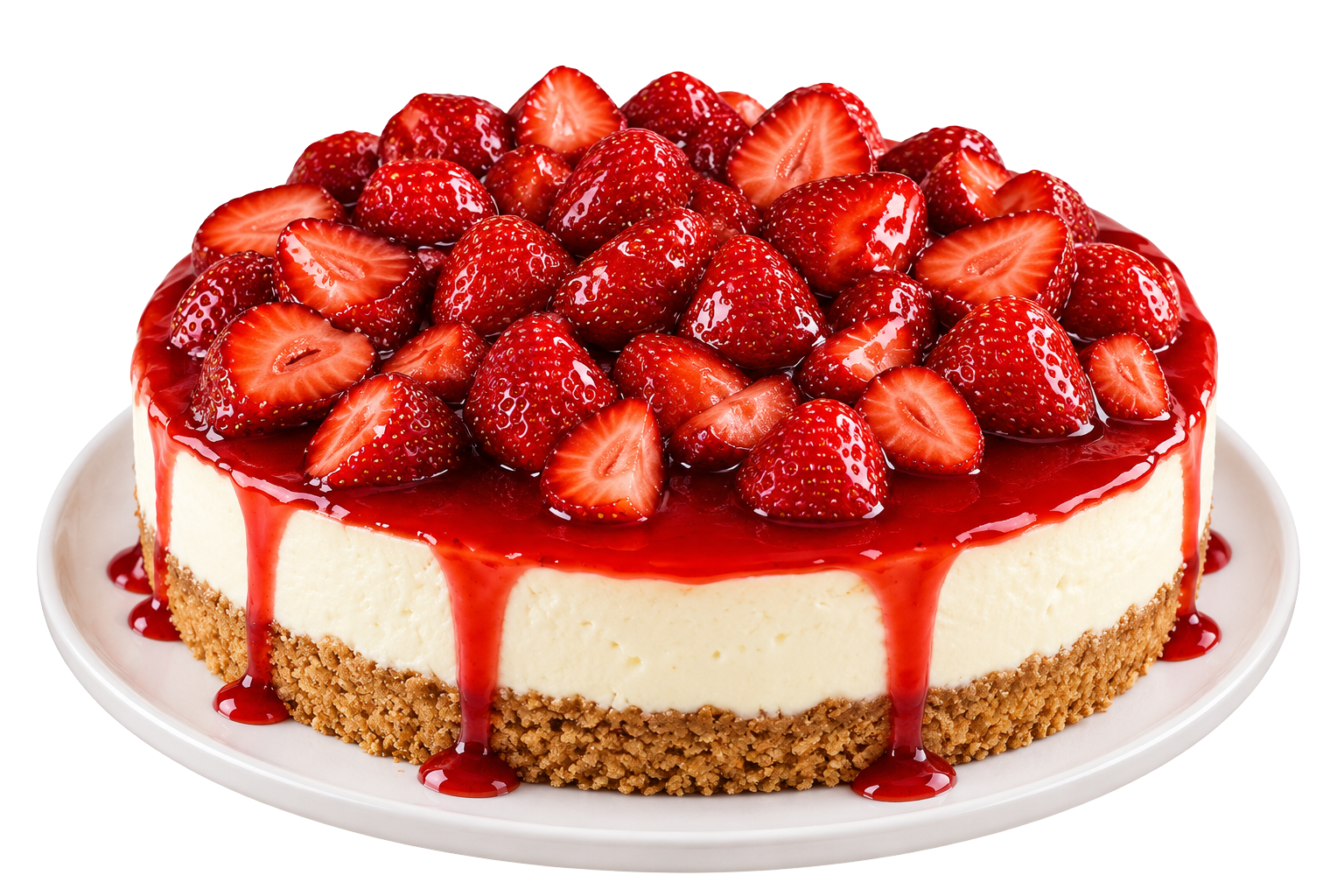 Cheesecake de fresa familiar de 1 kg