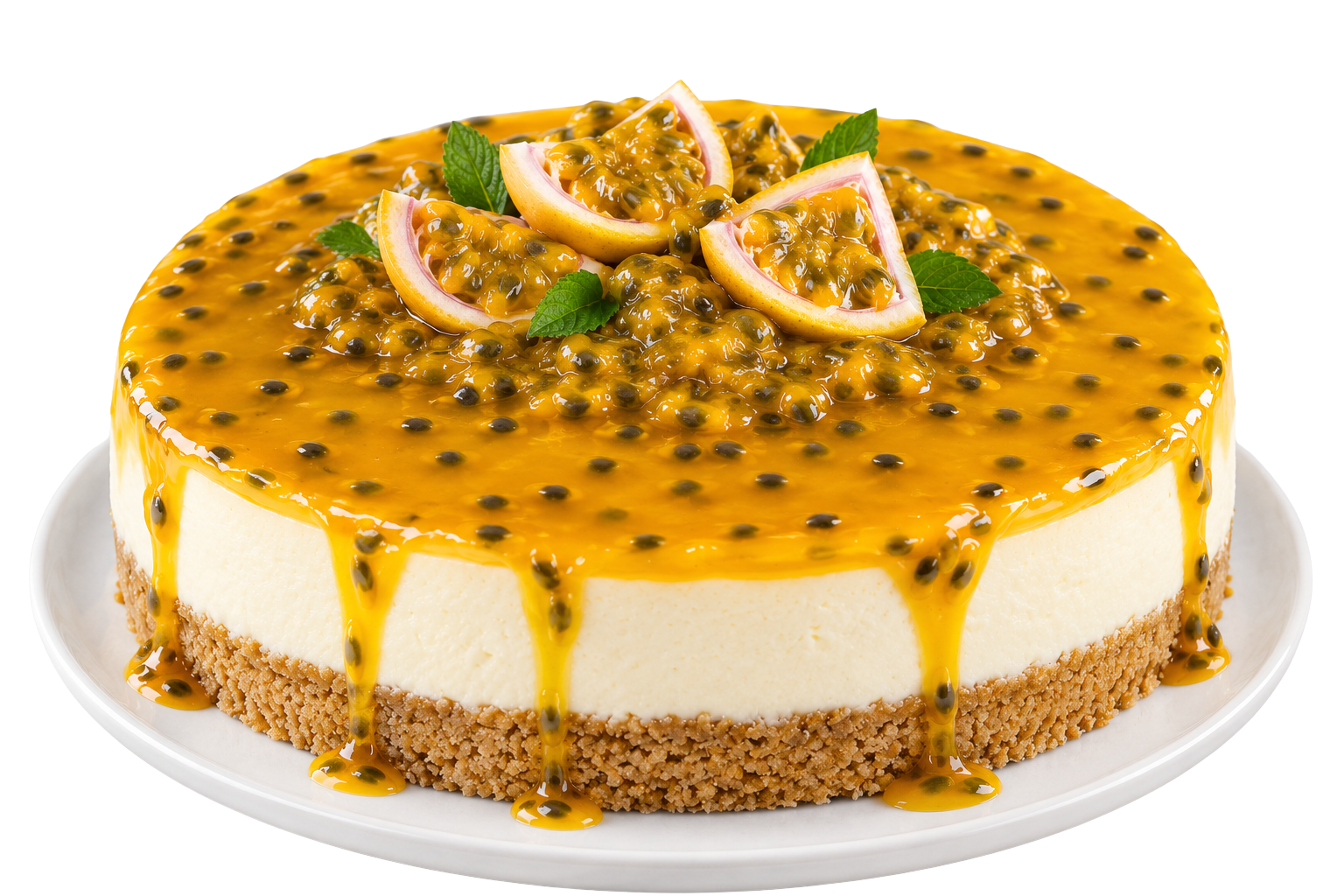 Cheesecake de maracuyá familiar de 1 kg